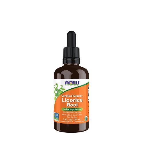 Now Foods Glicerit de rădăcină de lemn dulce, organic - Licorice Root Glycerite, Organic (59 ml)