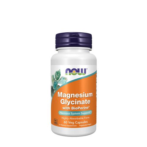 Now Foods Magnesium Glycinate with BioPerine® (60 Capsule)