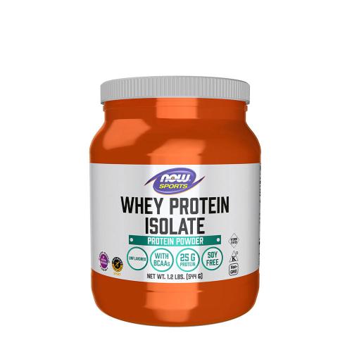 Now Foods Izolat de proteine din zer - Whey Protein Isolate (544 g, Fără adaos de aromă)