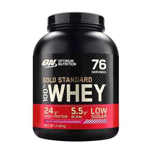 Optimum Nutrition Gold Standard 100% Whey™ (2.27 kg, Ciocolată Albă & Alune)