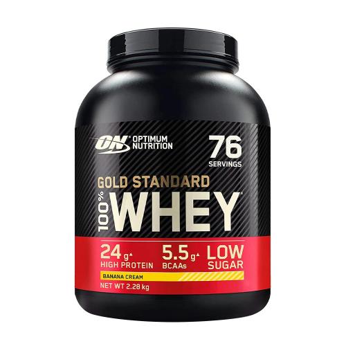 Optimum Nutrition Gold Standard 100% Whey™ (2.27 kg, Banane și Cremă)