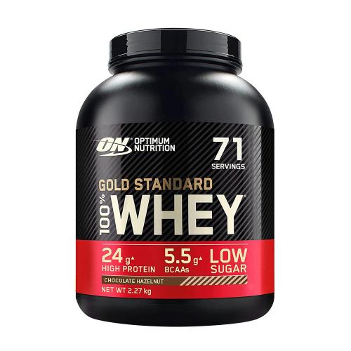 Optimum Nutrition Gold Standard 100% Whey™ (2.27 kg, Ciocolată cu Alune)