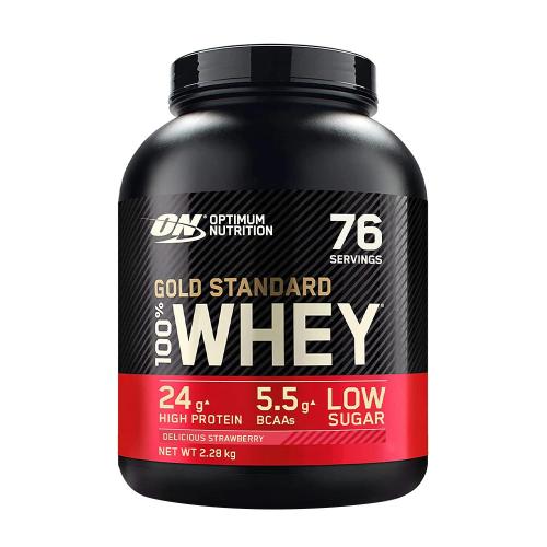 Optimum Nutrition Gold Standard 100% Whey™ (2.27 kg, Căpșuni Delicioase)