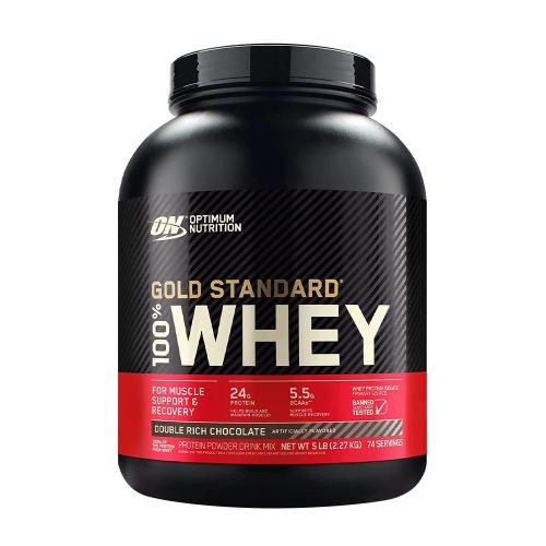 Optimum Nutrition Gold Standard 100% Whey™ (2.27 kg, Ciocolată Dublă)