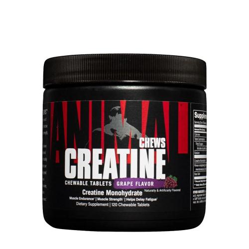 Universal Nutrition Animal Creatine Chews (120 Comprimate masticabile, Struguri)