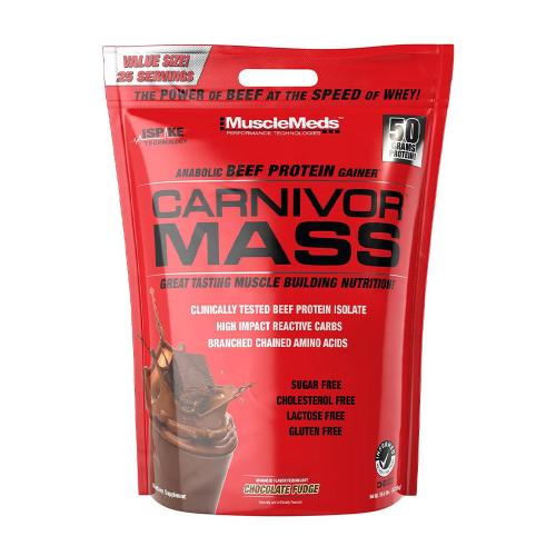 MuscleMeds Carnivor™ Mass 100% Beef Protein Mass Gainer (4725 g, Fudge cu Ciocolată)