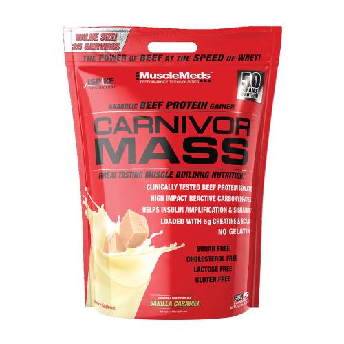 MuscleMeds Carnivor™ Mass 100% Beef Protein Mass Gainer (4800 g, Caramel cu Vanilie)