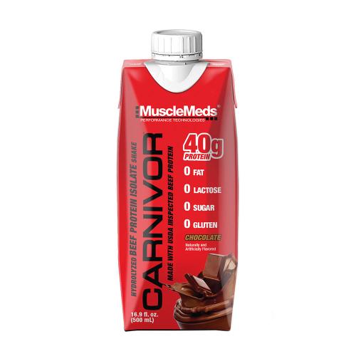 MuscleMeds Ready-to-Drink Beef Protein Isolate Shake (500 ml, Ciocolată)