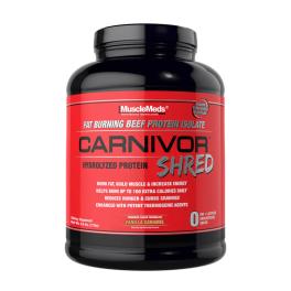   MuscleMeds Carnivor Shred 100% Beef Protein + Fat Burn (1736 g, Caramel cu Vanilie)