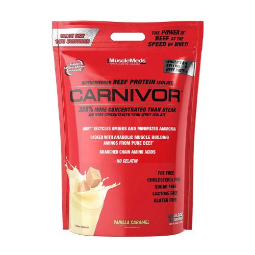 MuscleMeds Carnivor™ 100% Beef Protein (3170 g, Caramel cu Vanilie)