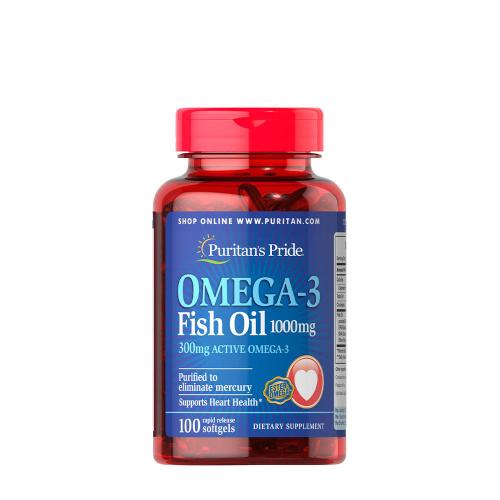 Puritan's Pride Omega-3 Fish Oil 1000 mg (300 mg Active Omega-3) (100 Capsule moi)