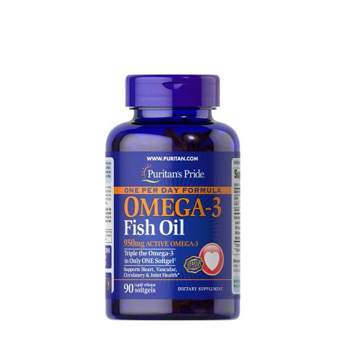 Puritan's Pride One Per Day Omega-3 Fish Oil 1360 mg (950 mg Omega-3 activ) - One Per Day Omega-3 Fish Oil 1360 mg (950 mg Active Omega-3) (90 Capsule moi)