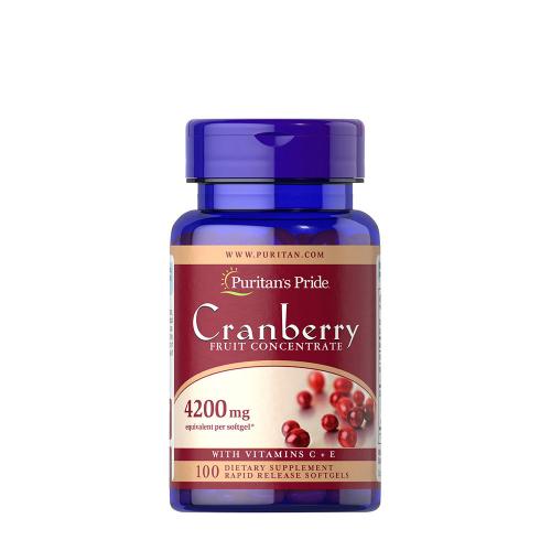 Puritan's Pride Cranberry Fruit Concentrate with C & E 4200 mg (100 Capsule moi)