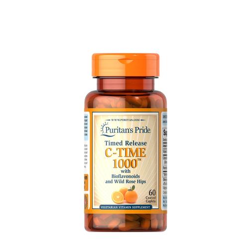 Puritan's Pride Vitamin C-1000 mg with Rose Hips Timed Release (60 Capsule)