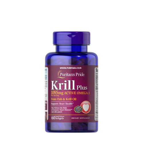 Puritan's Pride Krill Oil Plus High Omega-3 Concentrate 1085 mg (60 Capsule moi)