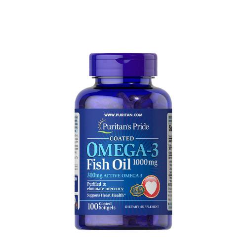Puritan's Pride Omega-3 Fish Oil Coated 1000 mg (300 mg Active Omega-3) (100 Capsule moi)