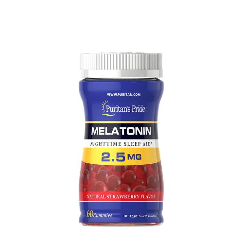 Puritan's Pride Melatonin Gummy 2.5 mg (60 Jeleuri, Căpșuni)
