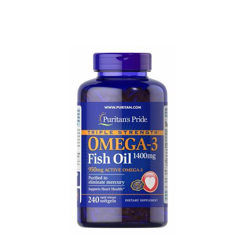 Puritan's Pride Triple Strength Omega-3 Fish Oil 1360 mg (950 mg Active Omega-3) (120 Capsule moi)