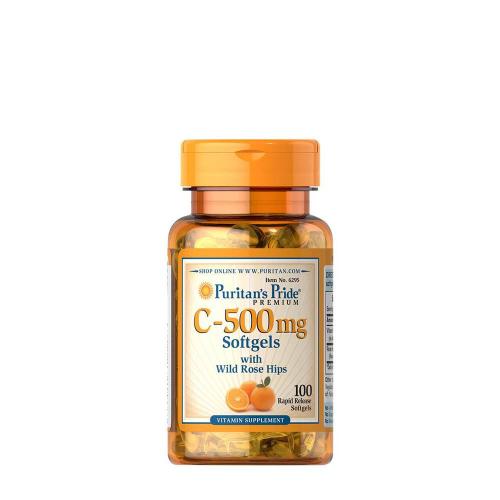 Puritan's Pride Vitamin C-500 mg with Rose Hips  (100 Capsule moi)