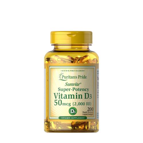 Puritan's Pride Vitamin D3 2000 IU (200 Capsule moi)