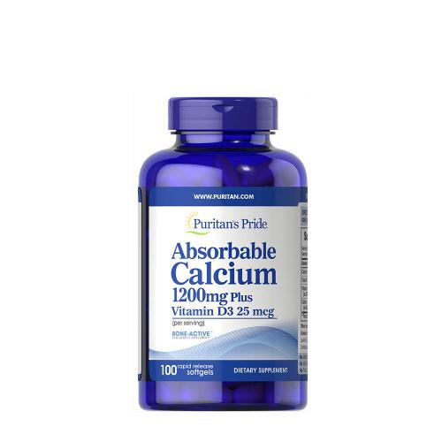 Puritan's Pride Absorbable Calcium 1200 mg with Vitamin D3 1000 IU (100 Capsule moi)