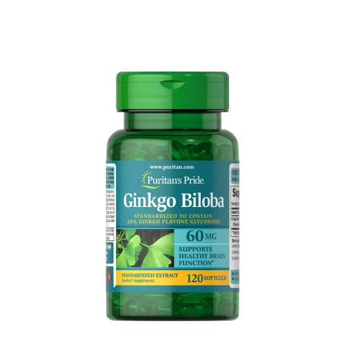 Puritan's Pride Ginkgo Biloba Standardized Extract 60 mg (120 Capsule moi)