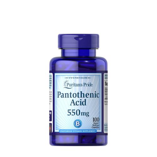 Puritan's Pride Pantothenic Acid 550 mg Rapid Release (100 Capsule)