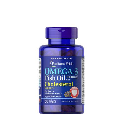 Puritan's Pride Omega-3 Fish Oil Plus Cholesterol Support (60 Capsule moi)