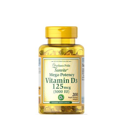 Puritan's Pride Vitamin D3 5000 IU (200 Capsule moi)