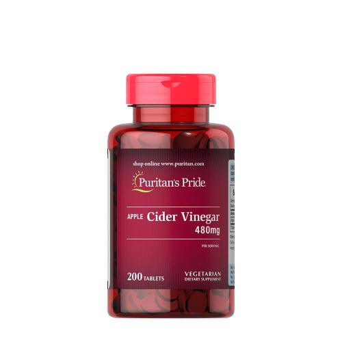 Puritan's Pride Apple Cider Vinegar 480 mg (200 Comprimate)