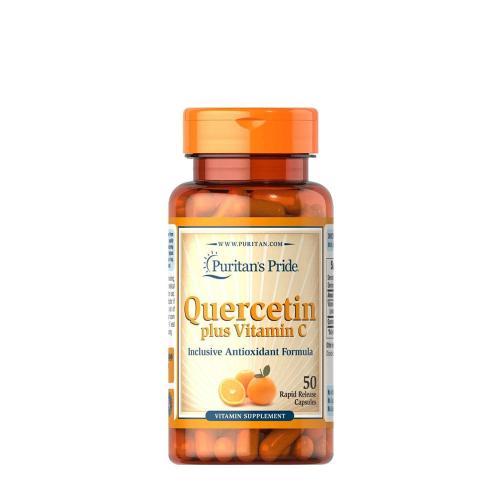Puritan's Pride Quercetin plus vitamina C 500 mg/1,400 mg - Quercetin plus Vitamin C 500 mg/1,400 mg (50 Capsule)