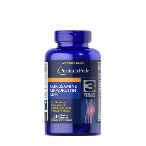 Puritan's Pride Double Strength Glucosamine, Chondroitin & MSM Joint Soother® (120 Capsule)