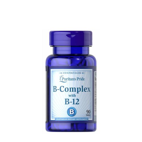 Puritan's Pride Vitamina B-Complex și vitamina B-12 - Vitamin B-Complex and Vitamin B-12 (90 Comprimate)