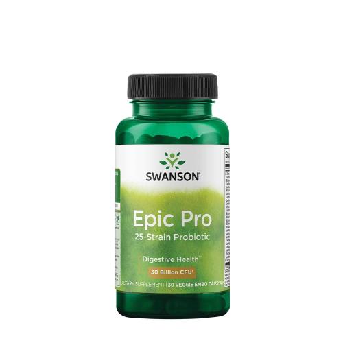 Swanson Epic Pro 25-Strain Probiotic 30 BILLION CFU (30 Capsule Vegetale)