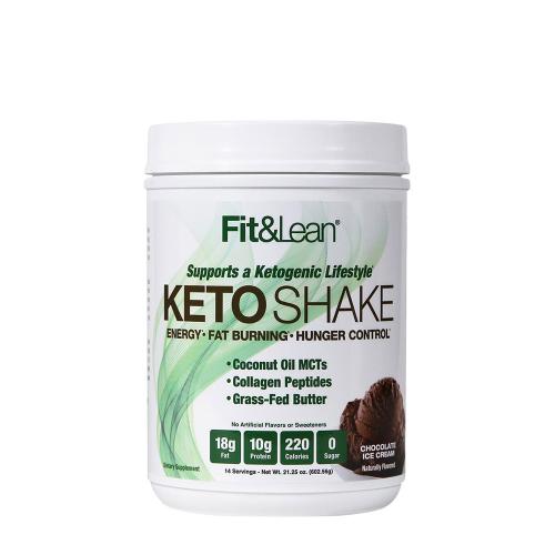 Fit & Lean Keto Shake (602 g, Înghețată cu Ciocolată)