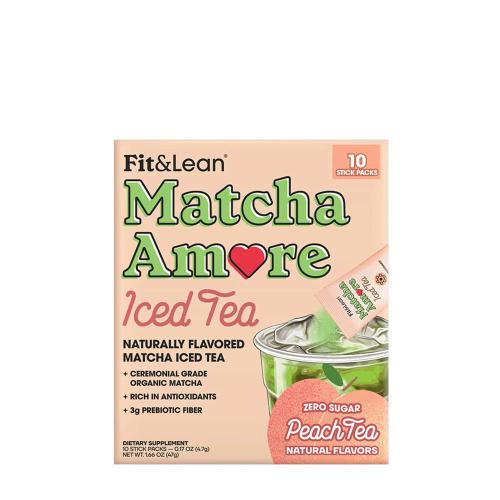 Fit & Lean Matcha Amore - Iced Tea (47 g, Ceai Rece cu Piersici)