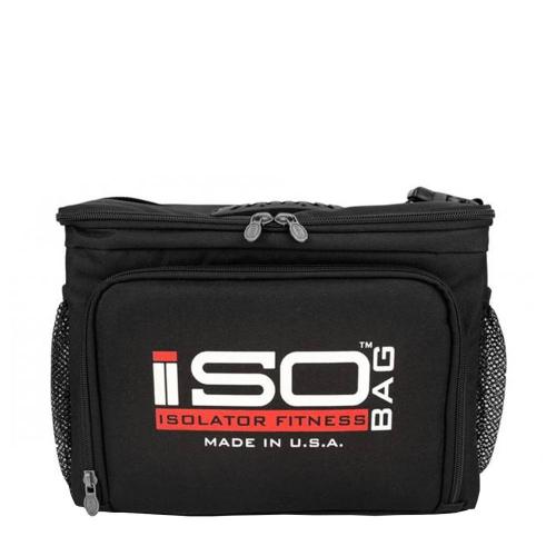 Isolator Fitness ISOBAG 6 MEAL (1 db, Negru cu Logo Roșu și Alb)