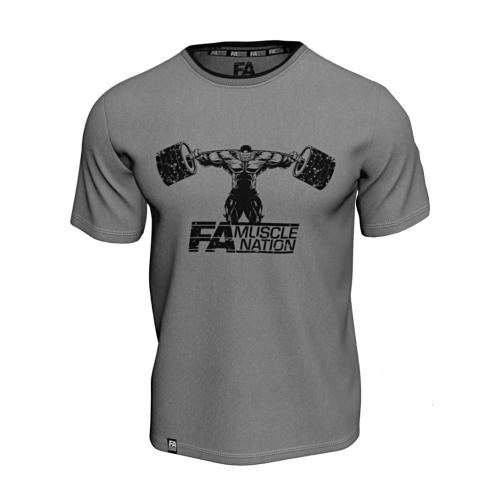 FA - Fitness Authority T-Shirt Double Neck (Size: S) (S, Gri)