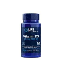 Life Extension Vitamin D3 25 mcg (1000 IU) (250 Capsule moi)