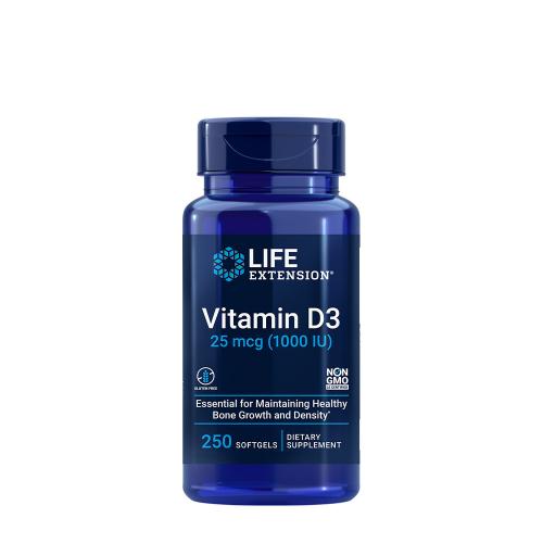Life Extension Vitamin D3 25 mcg (1000 IU) (250 Capsule moi)