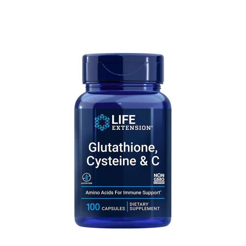 Life Extension Glutathione, Cysteine & C  (100 Capsule Vegetale)