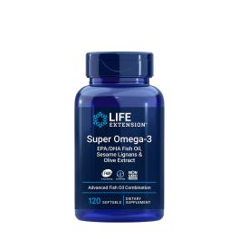   Life Extension Super Omega-3 EPA/DHA Fish Oil, Sesame Lignans, Olive Extract (120 Capsule moi)
