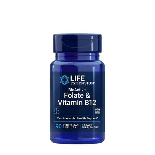Life Extension BioActive Folate & Vitamin B12 (90 Capsule Vegetale)