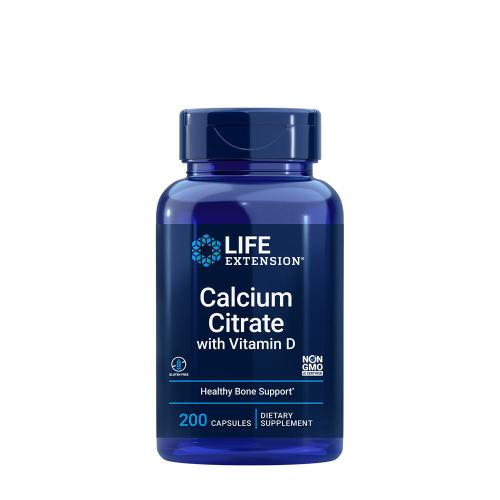 Life Extension Calcium Citrate with Vitamin D (200 Capsule)