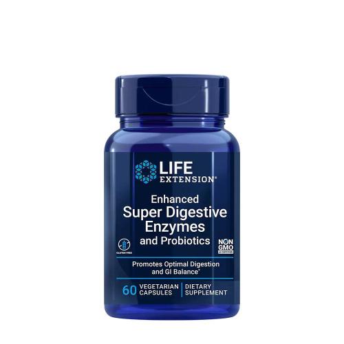 Life Extension Enhanced Super Digestive Enzymes and Probiotics (60 Capsule Vegetale)