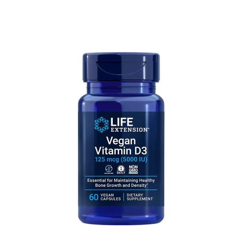 Life Extension Vegan Vitamin D3 125 mcg (5000 IU) (60 Capsule Vegetale)