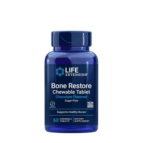 Life Extension Bone Restore Chewable Tablets (Chocolate) (60 Comprimate masticabile)
