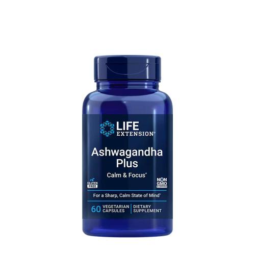 Life Extension Ashwagandha Plus Calm & Focus (60 Capsule Vegetale)