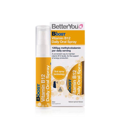 BetterYou Boost Vitamin B12 Oral Spray (25 ml, Piersică Naturală)