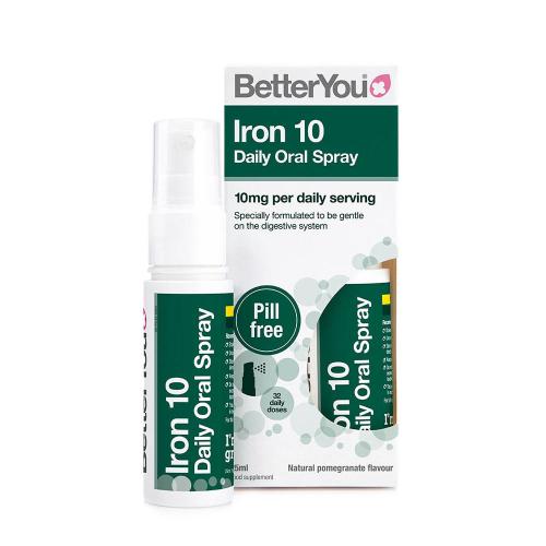 BetterYou Iron 10 Daily Oral Spray (25 ml, Rodie)
